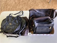(2) Boxes of Leather Bags
