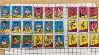 1972 Tops Basket ball Cards in sleeves