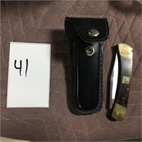 G96 Folding Knive W/ Scabbard