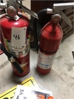 (2) Fire Extinguishers  (Both read full)