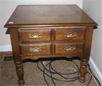 Wooden Side Table with storage