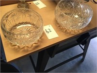 (2) Crystal Bowls