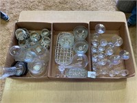 (3) Boxes of Glassware