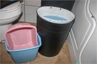 Trash Cans; Plastic Storage