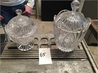 (2) Crystal Candy Dish