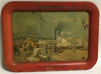 Budweiser Tin Advertising Tray