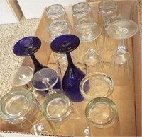 Glass Stemware, Glasses (15+) 1 box