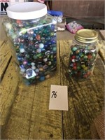 (2) Jars of Marbles
