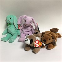 Group Of 4 Ty Beanie Babies