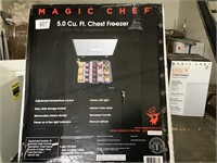 Magic Chef 5.0 cu. ft. Chest Freezer. Tested and