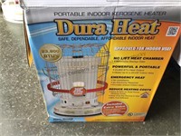 Dura Heat portable indoor kerosene heater. Open