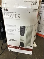 Sai oil filled radiant heater. 1500 watts. Tested
