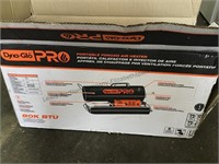 Dyna-glow pro portable forced air heater.