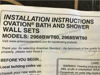 American Standard Ovation bath and shower wall
