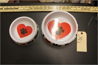 Adorable dog bowls