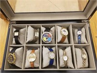 10-PC WATCH SET IN DISPLAY CASE