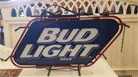 BUD LIGHT LIGHTED ADVERTISING SIGN-WORKING