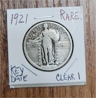 Rare 1921 Standing Liberty Quarter: Key Date