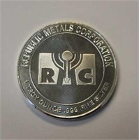 One Ounce Silver Round: RMC #1