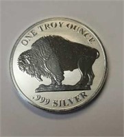 1-Ounce Silver Round: Reverse Proof Buffalo/Indian