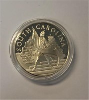 Sterling Silver South Carolina Coin: 33-Grams