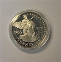Sterling Silver Tennessee Coin: 33-Grams