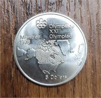 1976 $5 Olympic Canadian Silver Coin