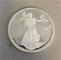One Ounce Silver Round: Walking Liberty