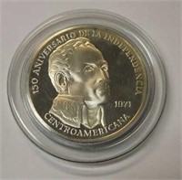 1971 Sterling Silver Panama 20 Balboas Coin