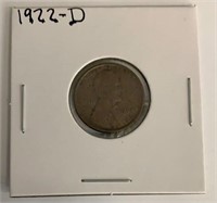 Scarce 1922-D Lincoln Cent W/ Nice Details