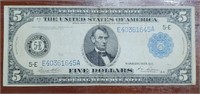 Large 1914 U.S. $5 Silver Certificate