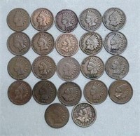 (22) U.S. Indian Head Pennies