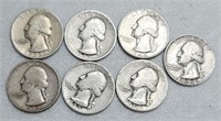 (7) U.S. Silver Quarters #2: 90% Silver