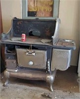 Vintage Cast Iron Wood Cook Stove