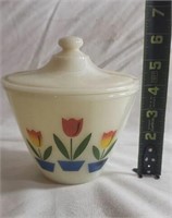 Vintage Fire King Grease Jar