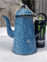 Blue Splatter Enamel Ware Water Pot