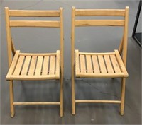 (2) Winsome Wood Folding Chairs