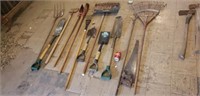 Shovels, Pitch Fork, Garden Tools & More