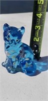 Fenton Handpainted Glass Cat