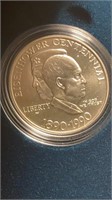 US Coins 1990 Unc Eisenhower Silver Dollar