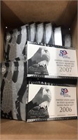 US Coins 10 Silver Quarter Proof Sets 2006 & 2007