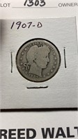 US Coins 4 Barber Dimes Circulated