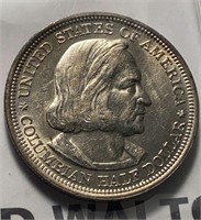 US Coins 1893 Columbian Half Dollar AU