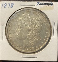 US Coins 1878 Morgan Silver Dollar Circulated