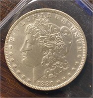 US Coins 1880 Morgan Silver Dollar Circulated