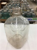 Vintage Meadow Gold Gallon  bottle with wire