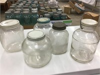 Various vintage jars