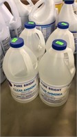 4 bottles of Clear Ammonia