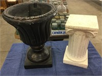 2 Plaster plant stands