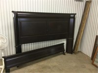 King size bed Heavy wood